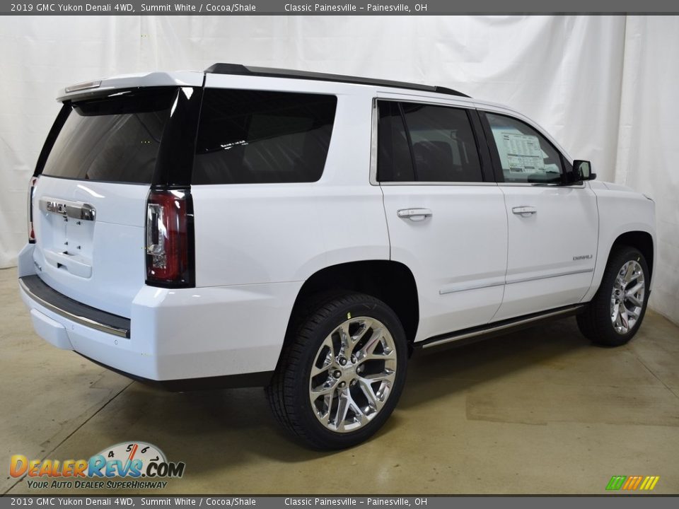 2019 GMC Yukon Denali 4WD Summit White / Cocoa/Shale Photo #2