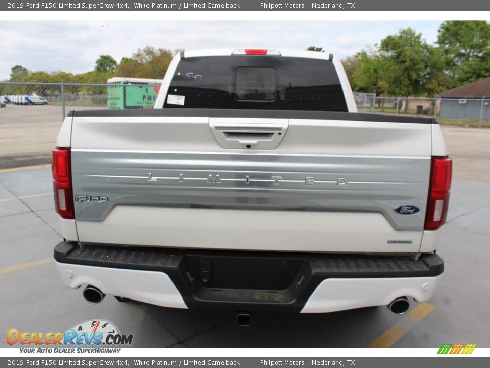 2019 Ford F150 Limited SuperCrew 4x4 White Platinum / Limited Camelback Photo #7