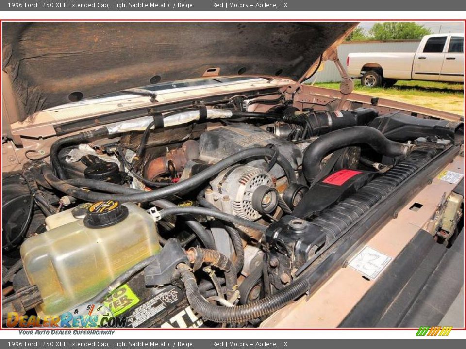 1996 Ford F250 XLT Extended Cab Light Saddle Metallic / Beige Photo #21