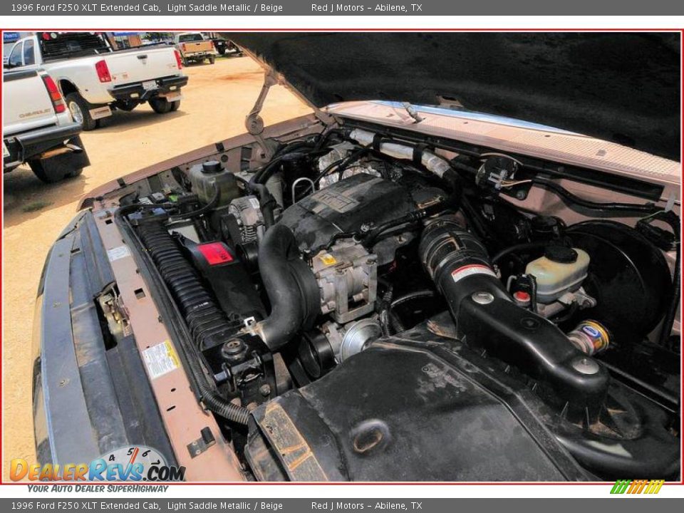 1996 Ford F250 XLT Extended Cab Light Saddle Metallic / Beige Photo #23