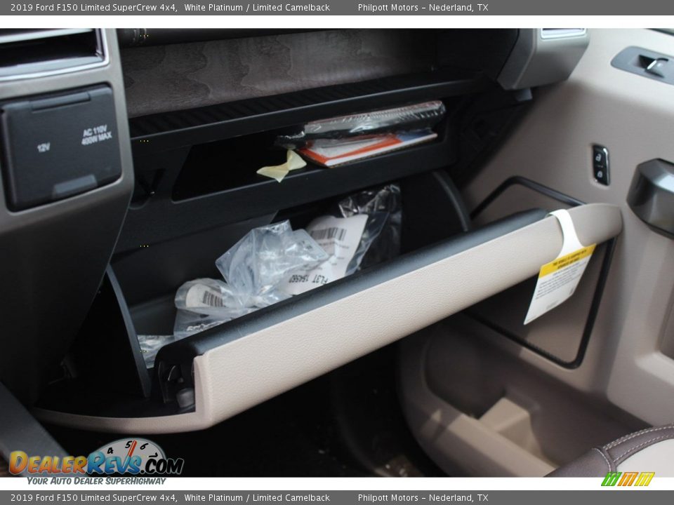 2019 Ford F150 Limited SuperCrew 4x4 White Platinum / Limited Camelback Photo #21
