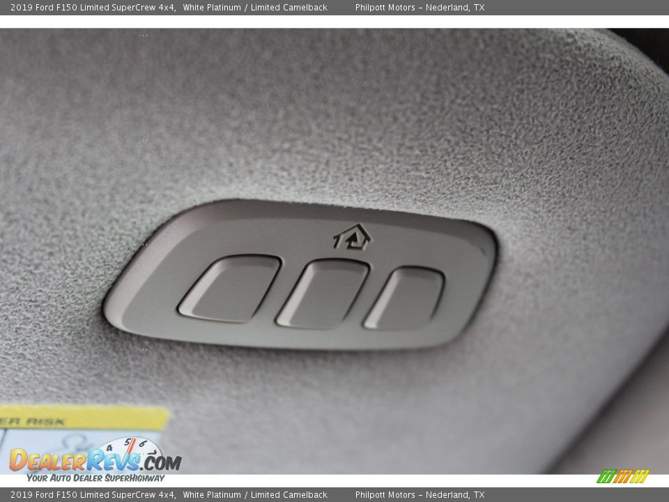 2019 Ford F150 Limited SuperCrew 4x4 White Platinum / Limited Camelback Photo #22