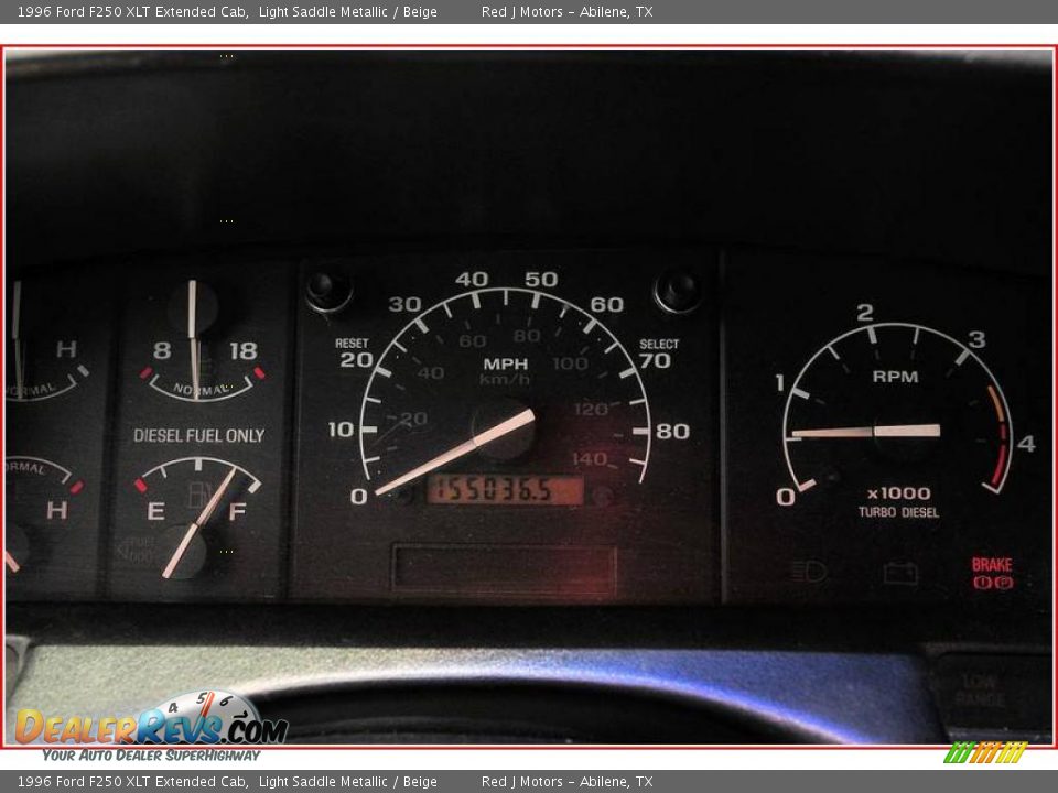 1996 Ford F250 XLT Extended Cab Light Saddle Metallic / Beige Photo #26