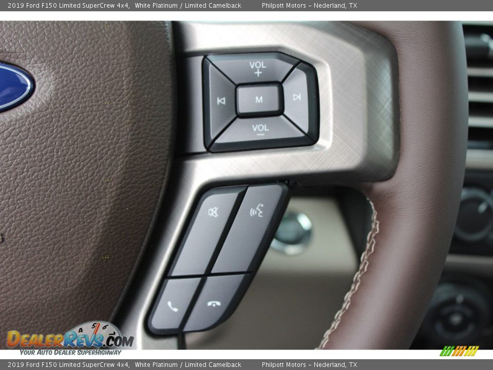 2019 Ford F150 Limited SuperCrew 4x4 Steering Wheel Photo #24