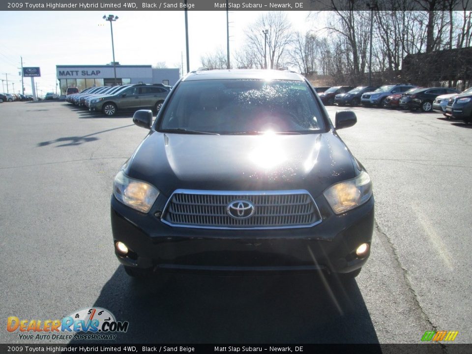 2009 Toyota Highlander Hybrid Limited 4WD Black / Sand Beige Photo #3