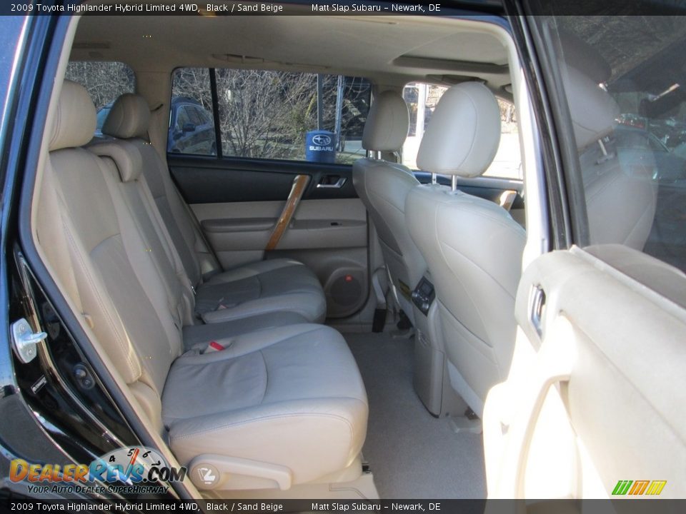 2009 Toyota Highlander Hybrid Limited 4WD Black / Sand Beige Photo #19