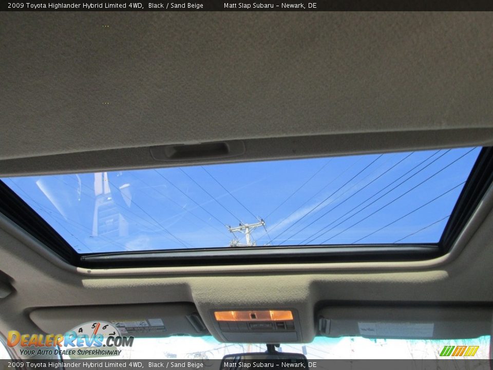 2009 Toyota Highlander Hybrid Limited 4WD Black / Sand Beige Photo #21