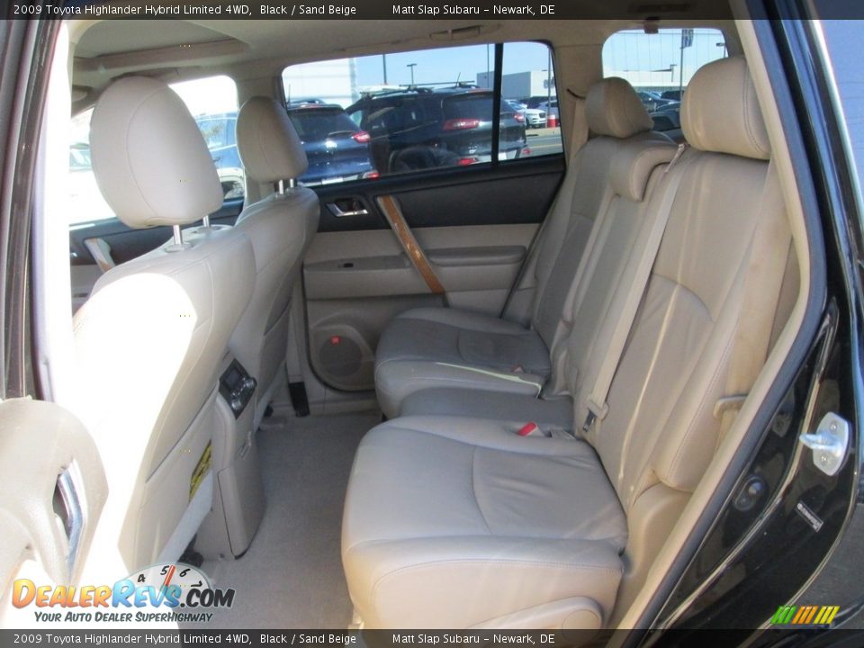 2009 Toyota Highlander Hybrid Limited 4WD Black / Sand Beige Photo #22