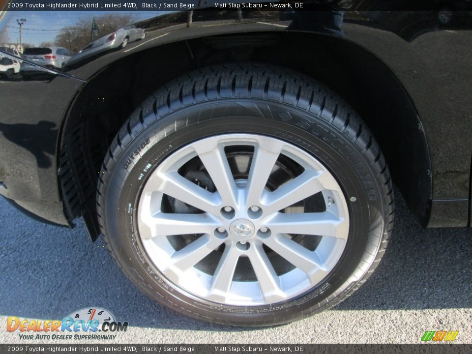 2009 Toyota Highlander Hybrid Limited 4WD Black / Sand Beige Photo #23