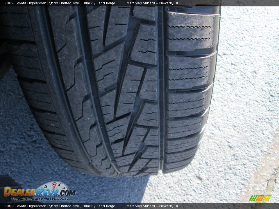 2009 Toyota Highlander Hybrid Limited 4WD Black / Sand Beige Photo #24