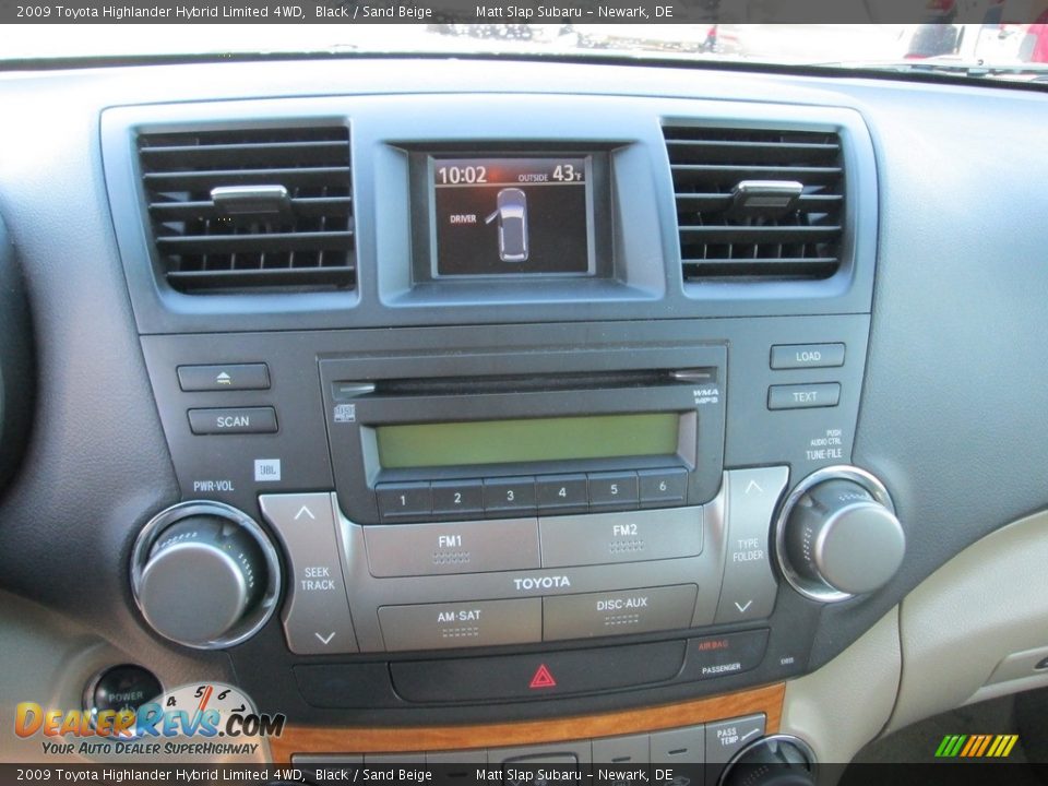 2009 Toyota Highlander Hybrid Limited 4WD Black / Sand Beige Photo #26