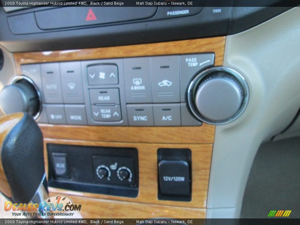 2009 Toyota Highlander Hybrid Limited 4WD Black / Sand Beige Photo #27