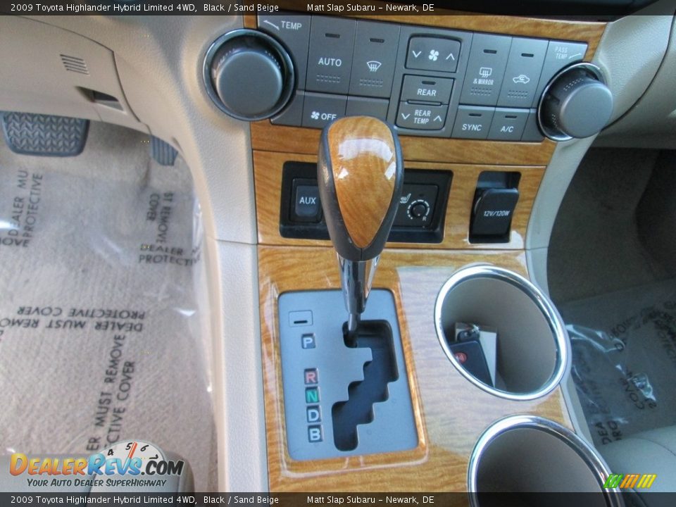 2009 Toyota Highlander Hybrid Limited 4WD Black / Sand Beige Photo #28