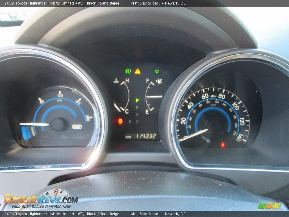 2009 Toyota Highlander Hybrid Limited 4WD Black / Sand Beige Photo #29