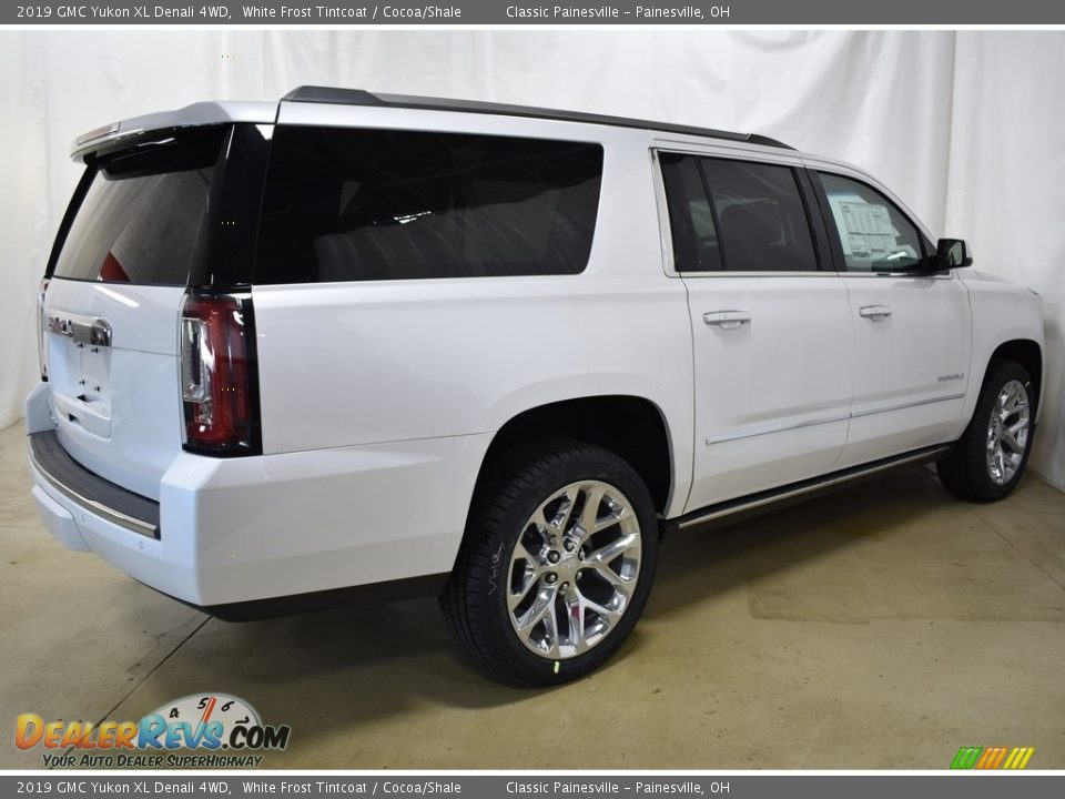 2019 GMC Yukon XL Denali 4WD White Frost Tintcoat / Cocoa/Shale Photo #2