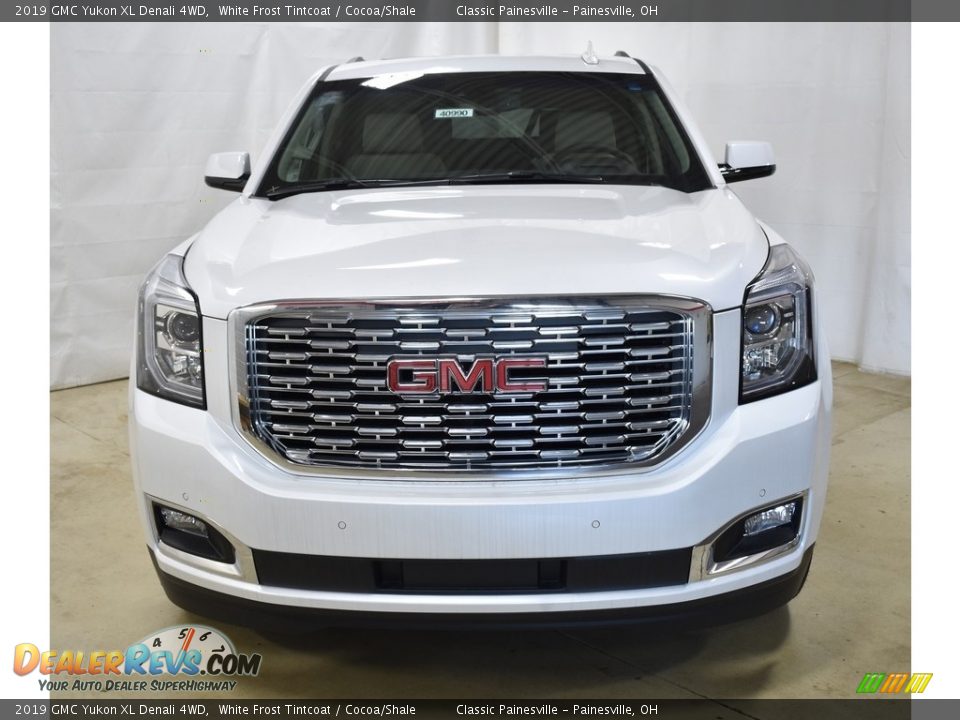 2019 GMC Yukon XL Denali 4WD White Frost Tintcoat / Cocoa/Shale Photo #4