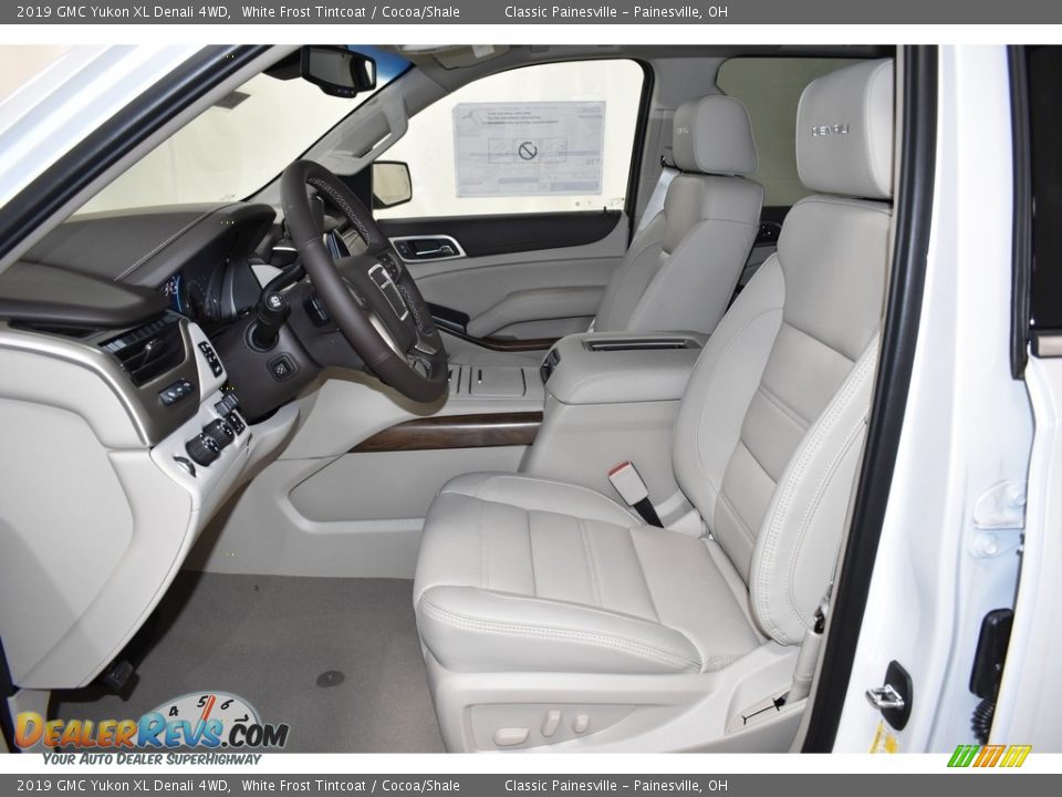 2019 GMC Yukon XL Denali 4WD White Frost Tintcoat / Cocoa/Shale Photo #7