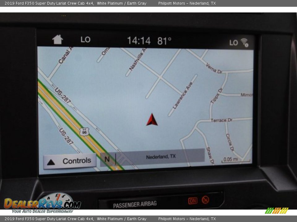 2019 Ford F350 Super Duty Lariat Crew Cab 4x4 White Platinum / Earth Gray Photo #21