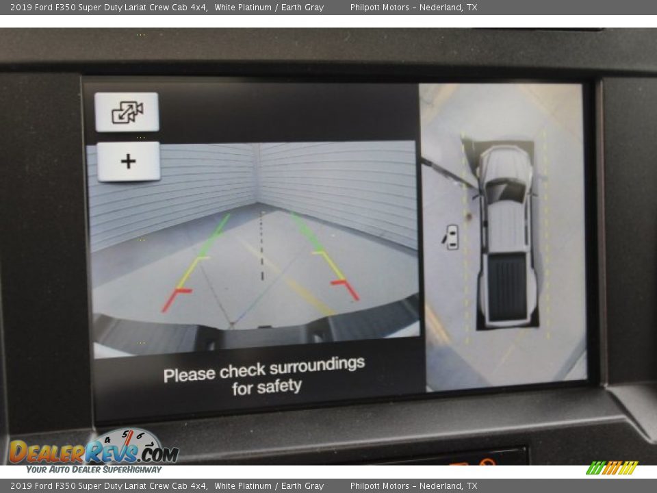 2019 Ford F350 Super Duty Lariat Crew Cab 4x4 White Platinum / Earth Gray Photo #22
