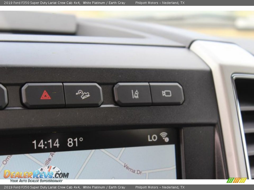 2019 Ford F350 Super Duty Lariat Crew Cab 4x4 White Platinum / Earth Gray Photo #23