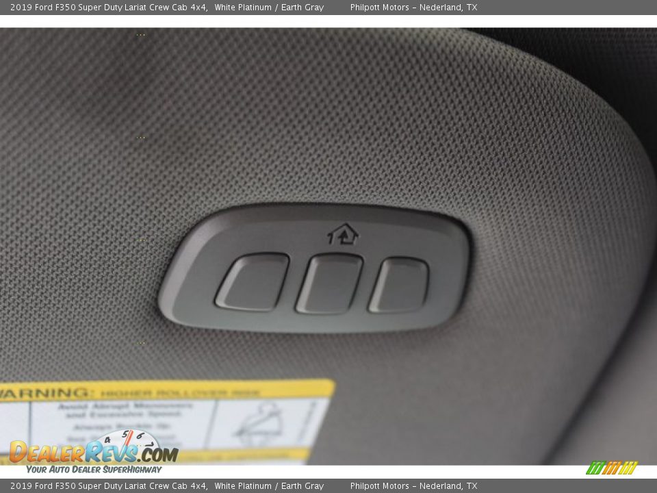 2019 Ford F350 Super Duty Lariat Crew Cab 4x4 White Platinum / Earth Gray Photo #26