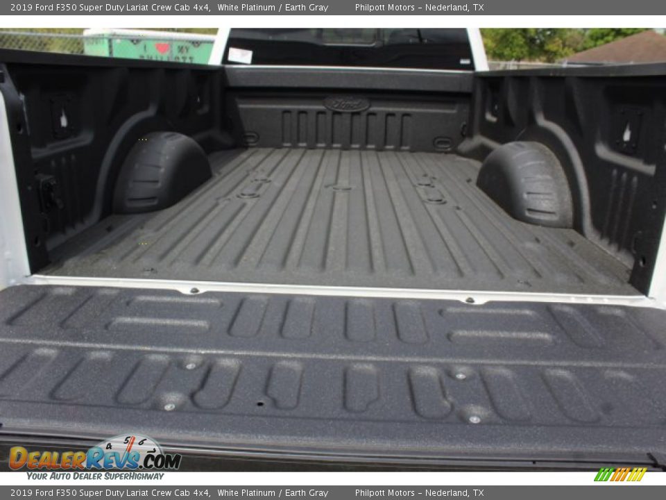 2019 Ford F350 Super Duty Lariat Crew Cab 4x4 White Platinum / Earth Gray Photo #36