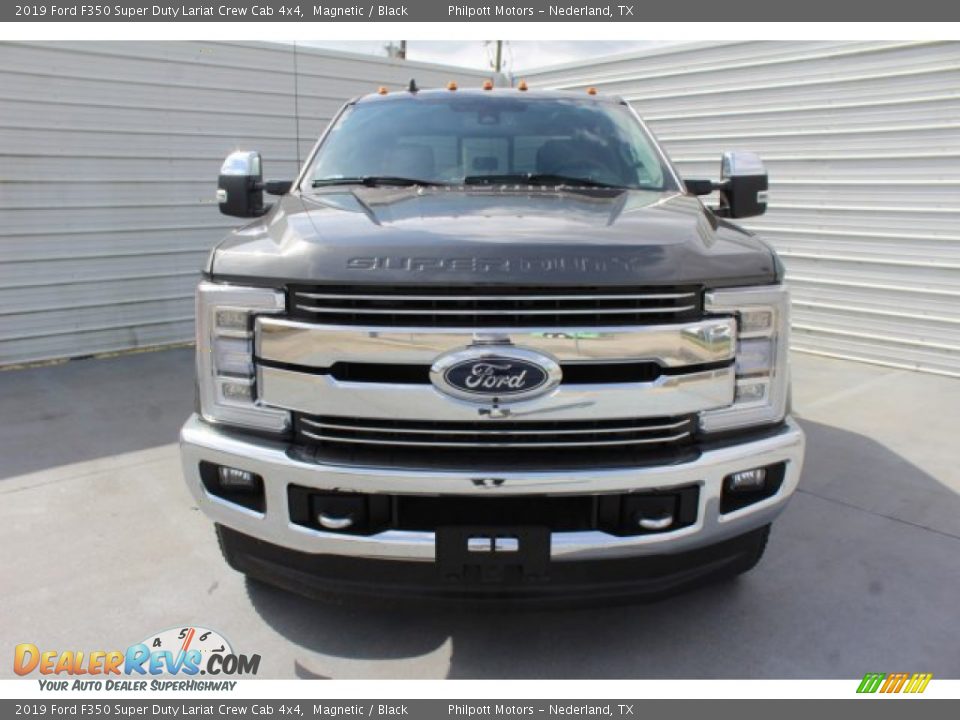 2019 Ford F350 Super Duty Lariat Crew Cab 4x4 Magnetic / Black Photo #2