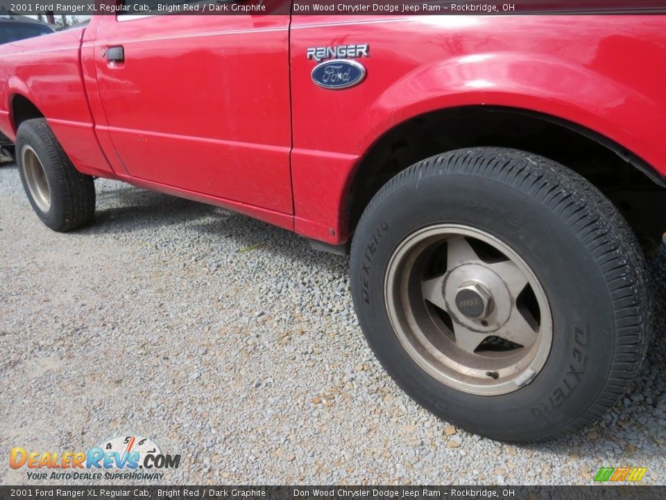 2001 Ford Ranger XL Regular Cab Bright Red / Dark Graphite Photo #2