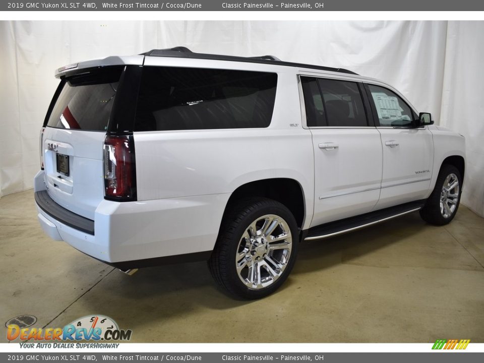 2019 GMC Yukon XL SLT 4WD White Frost Tintcoat / Cocoa/Dune Photo #2