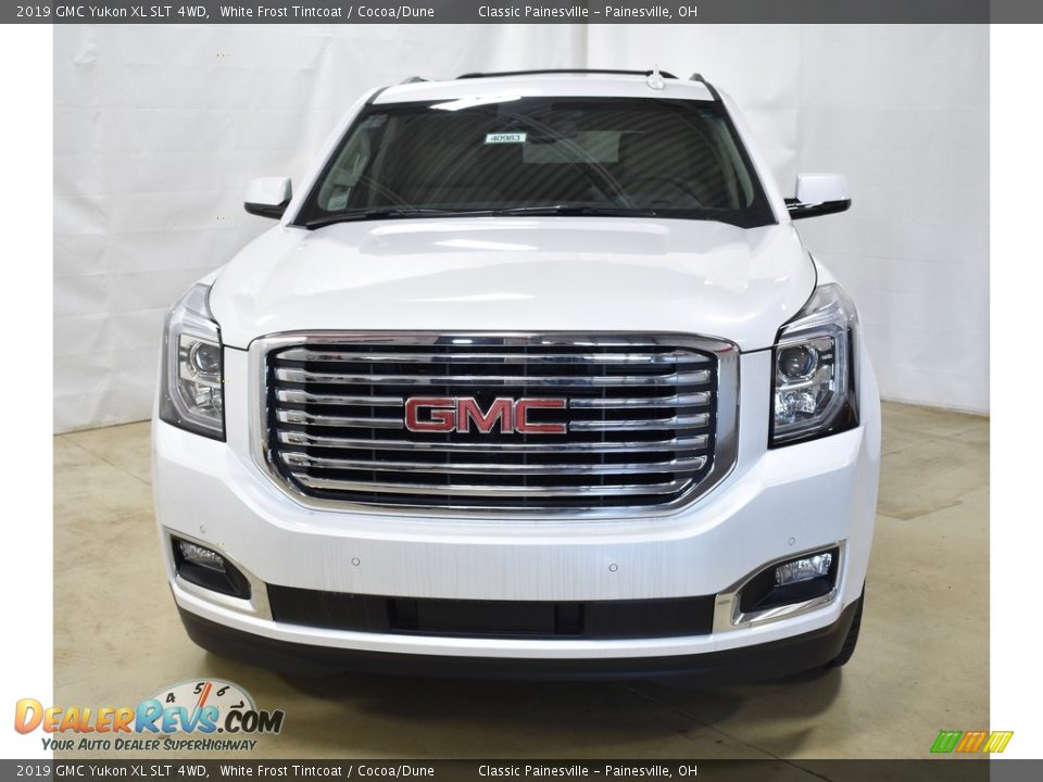 2019 GMC Yukon XL SLT 4WD White Frost Tintcoat / Cocoa/Dune Photo #4