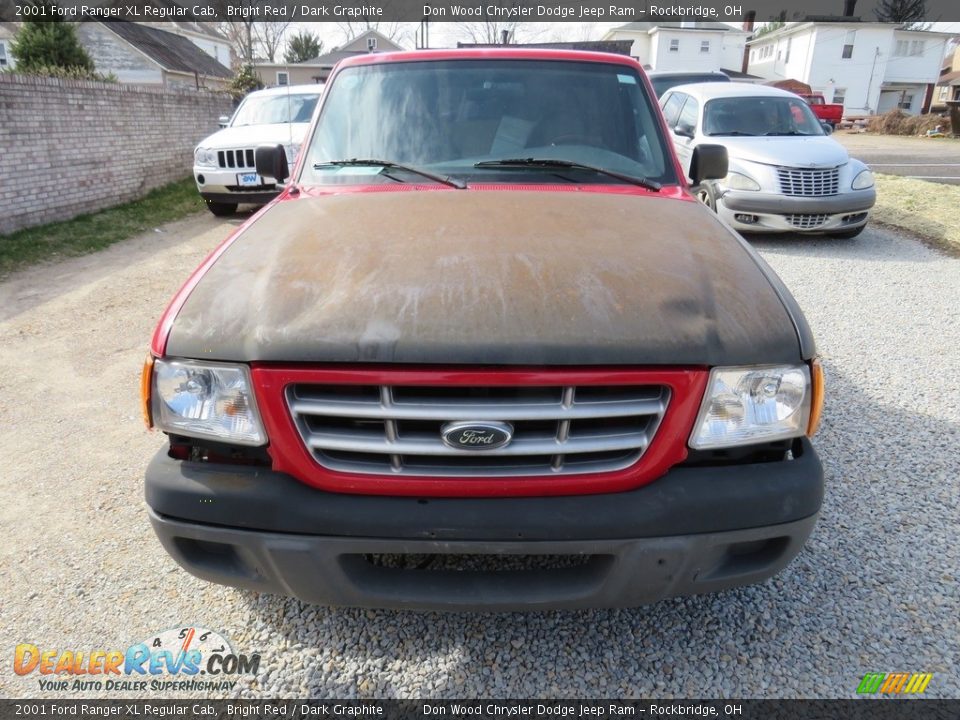 2001 Ford Ranger XL Regular Cab Bright Red / Dark Graphite Photo #4