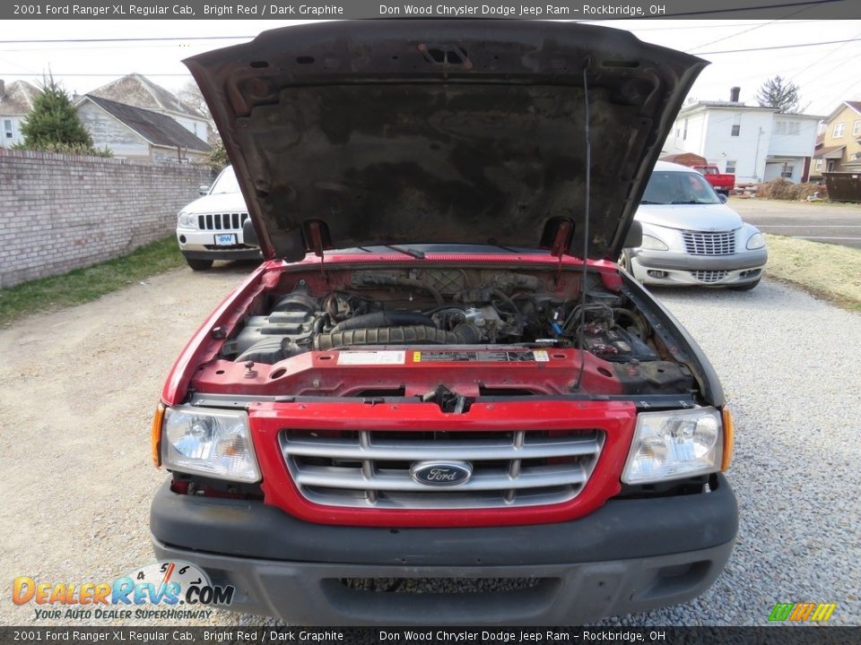 2001 Ford Ranger XL Regular Cab Bright Red / Dark Graphite Photo #5