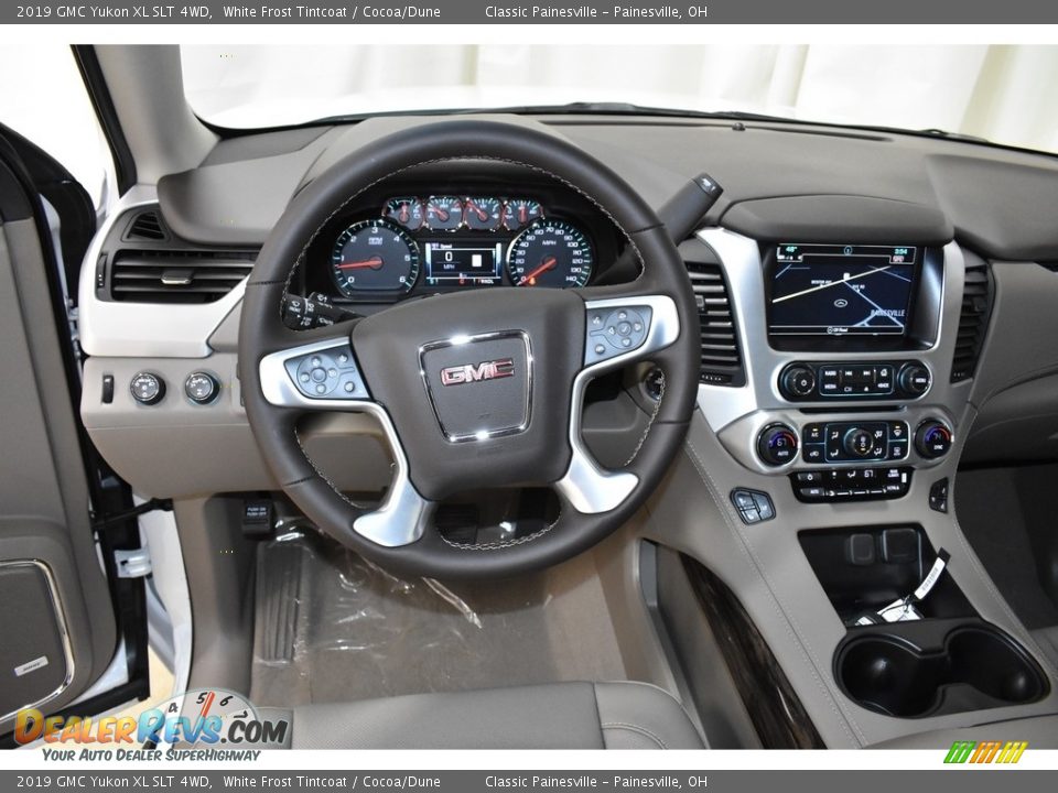 2019 GMC Yukon XL SLT 4WD White Frost Tintcoat / Cocoa/Dune Photo #10