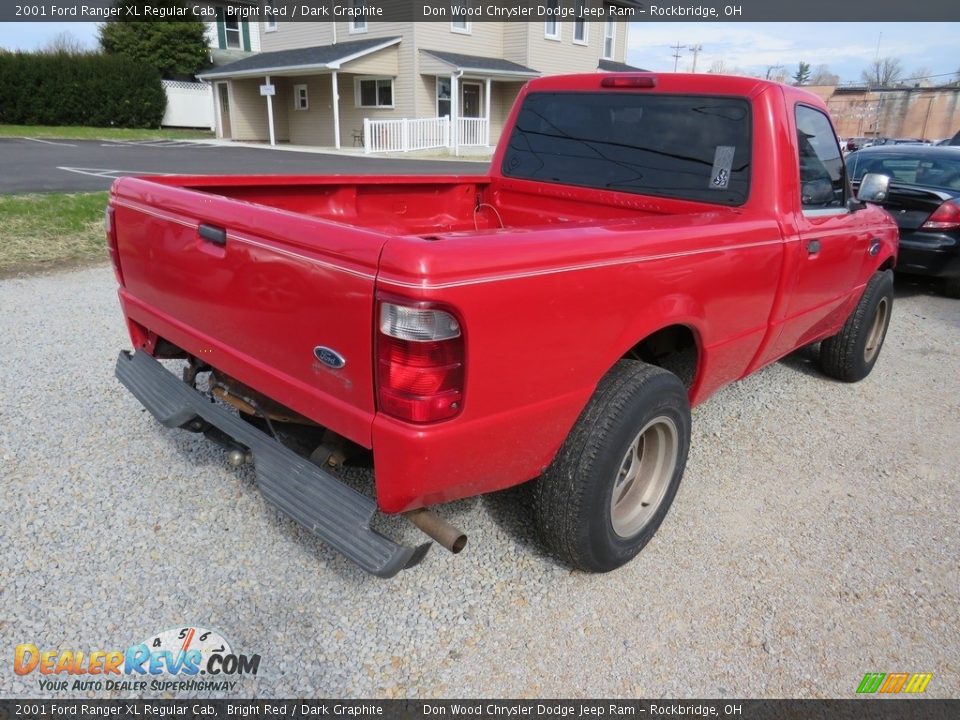 2001 Ford Ranger XL Regular Cab Bright Red / Dark Graphite Photo #11