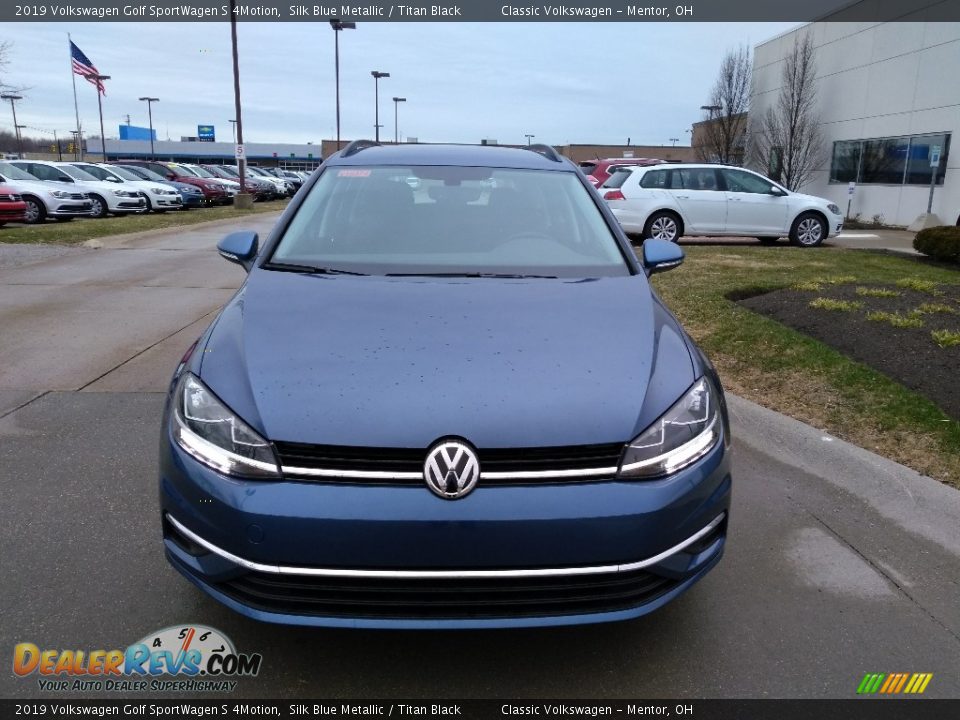 2019 Volkswagen Golf SportWagen S 4Motion Silk Blue Metallic / Titan Black Photo #2