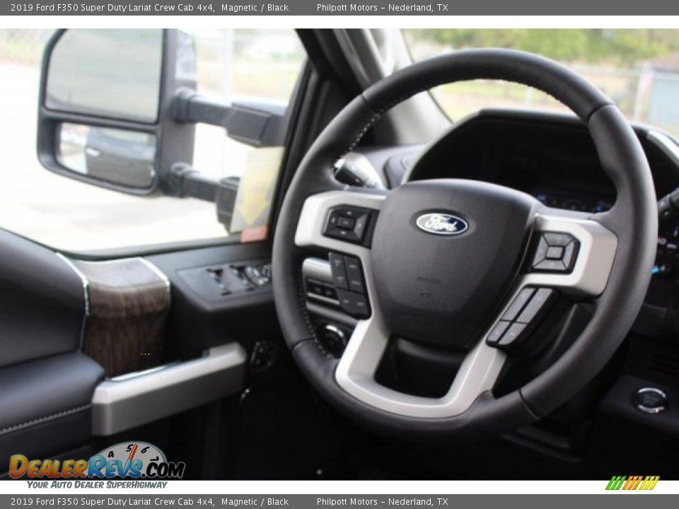 2019 Ford F350 Super Duty Lariat Crew Cab 4x4 Magnetic / Black Photo #35
