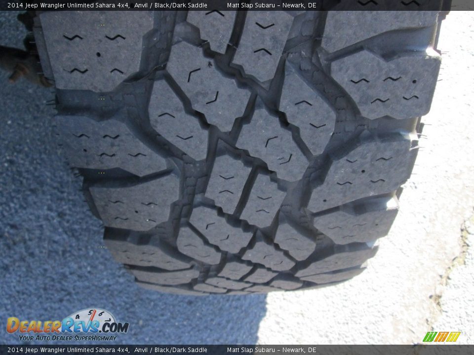2014 Jeep Wrangler Unlimited Sahara 4x4 Anvil / Black/Dark Saddle Photo #22