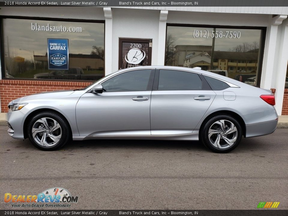 2018 Honda Accord EX Sedan Lunar Silver Metallic / Gray Photo #1