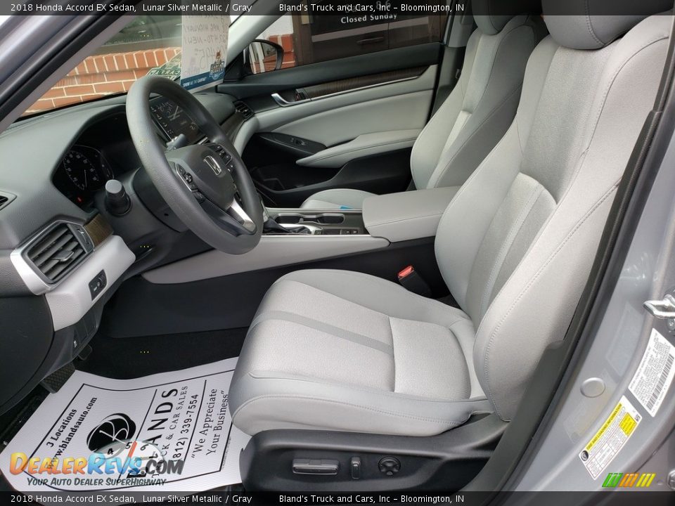 2018 Honda Accord EX Sedan Lunar Silver Metallic / Gray Photo #6