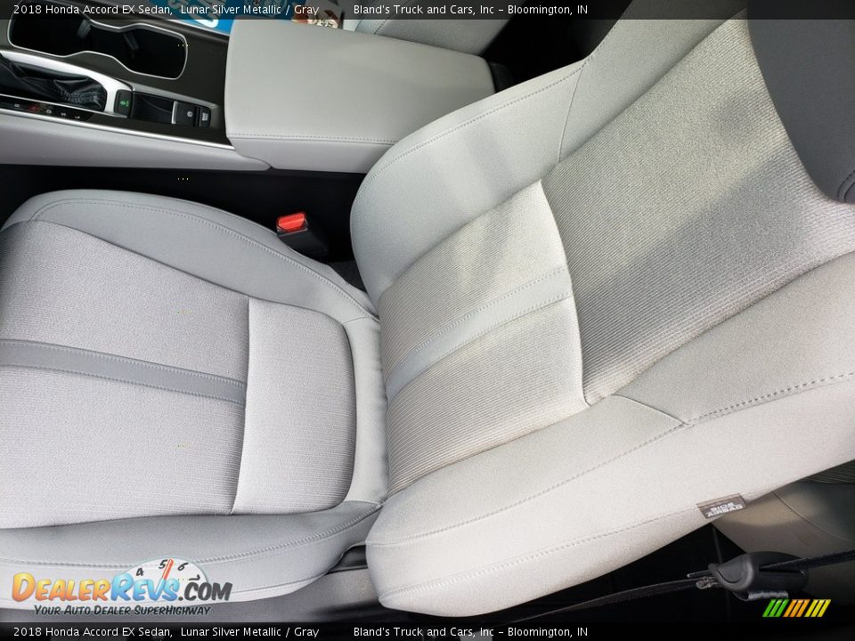 2018 Honda Accord EX Sedan Lunar Silver Metallic / Gray Photo #8
