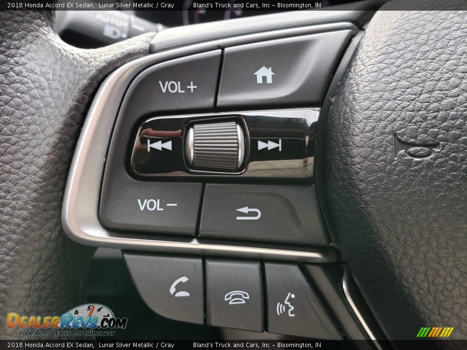 2018 Honda Accord EX Sedan Lunar Silver Metallic / Gray Photo #12