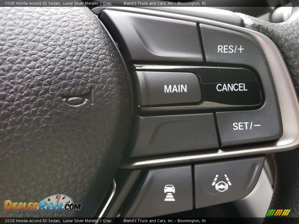 2018 Honda Accord EX Sedan Lunar Silver Metallic / Gray Photo #13