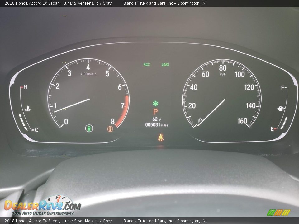 2018 Honda Accord EX Sedan Lunar Silver Metallic / Gray Photo #15