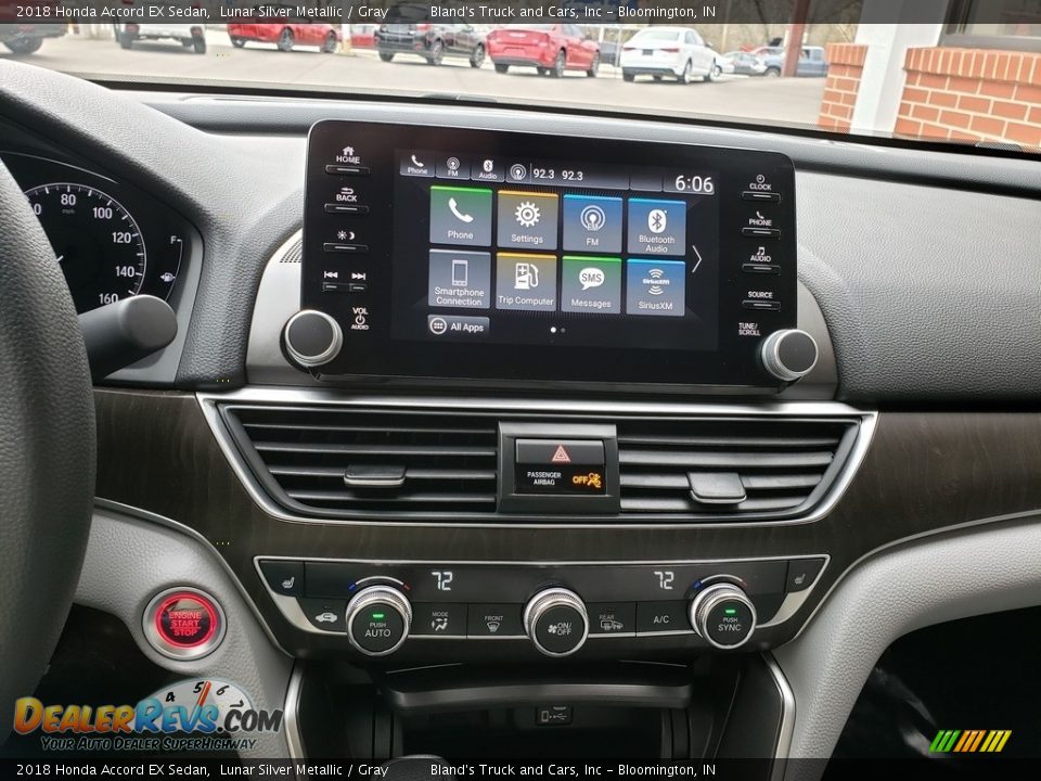 2018 Honda Accord EX Sedan Lunar Silver Metallic / Gray Photo #17