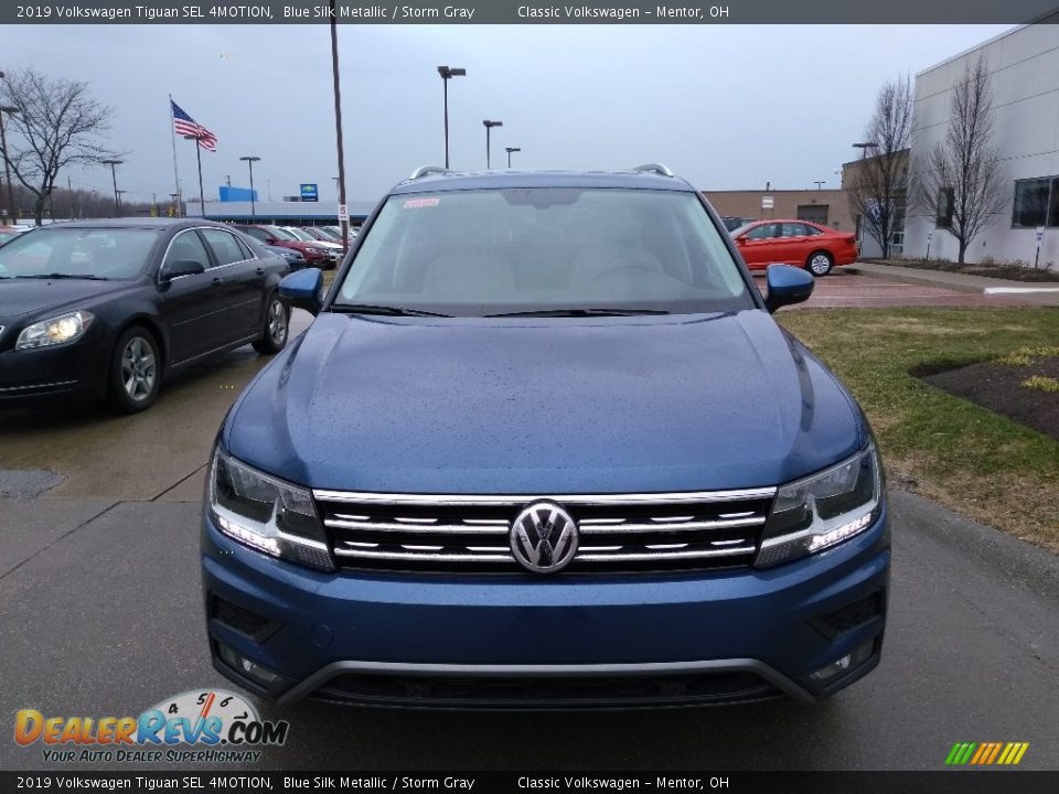 2019 Volkswagen Tiguan SEL 4MOTION Blue Silk Metallic / Storm Gray Photo #2