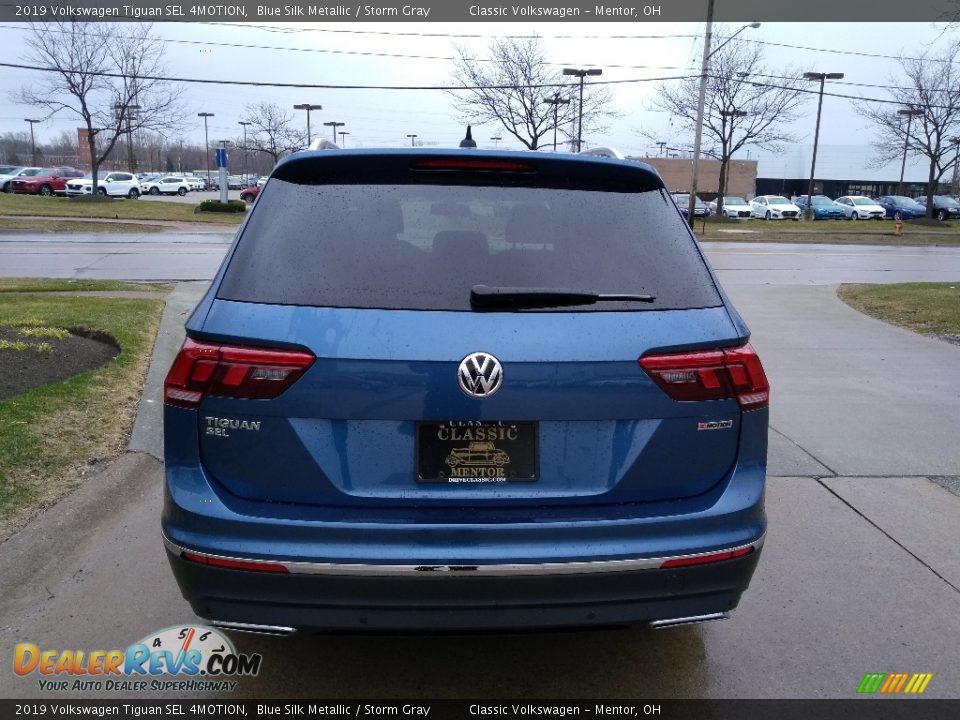 2019 Volkswagen Tiguan SEL 4MOTION Blue Silk Metallic / Storm Gray Photo #5