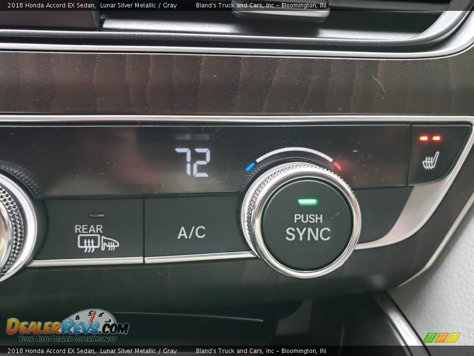 2018 Honda Accord EX Sedan Lunar Silver Metallic / Gray Photo #24