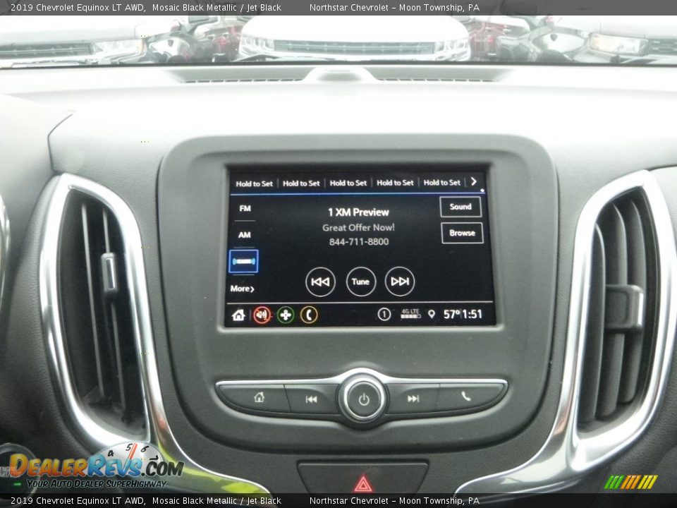 2019 Chevrolet Equinox LT AWD Mosaic Black Metallic / Jet Black Photo #17