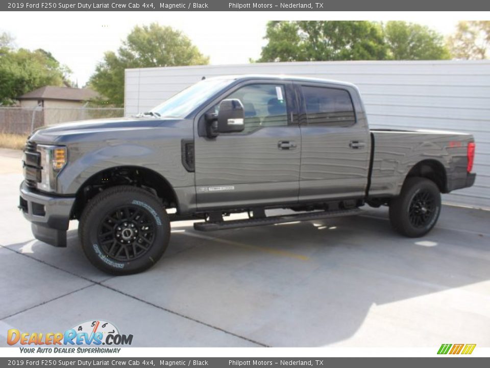 2019 Ford F250 Super Duty Lariat Crew Cab 4x4 Magnetic / Black Photo #5