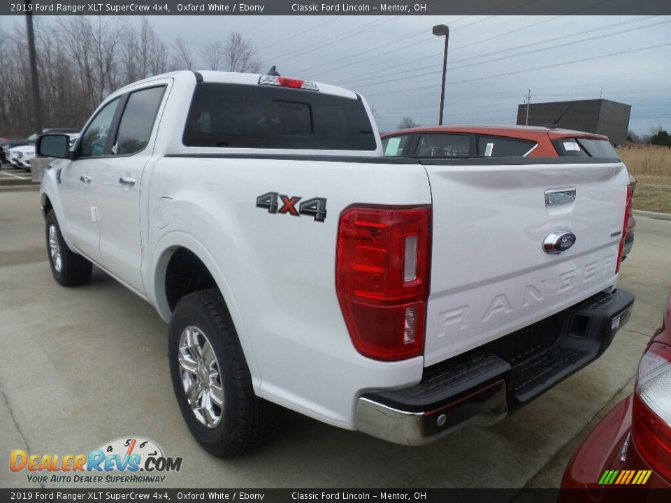2019 Ford Ranger XLT SuperCrew 4x4 Oxford White / Ebony Photo #3